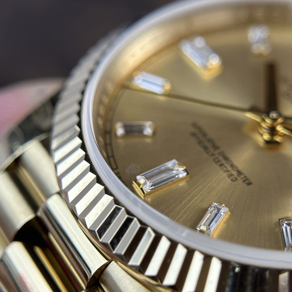 Rolex Day-Date 228238 Best Replica Watch Yellow Champagne 185gram QF Factory 40mm (2)