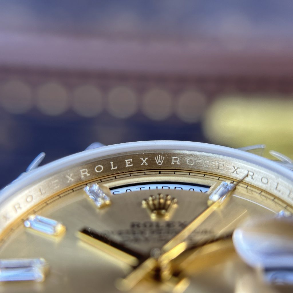 Rolex Day-Date 228238 Best Replica Watch Yellow Champagne 185gram QF Factory 40mm (2)