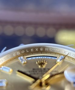 Rolex Day-Date 228238 Best Replica Watch Yellow Champagne 185gram QF Factory 40mm (2)