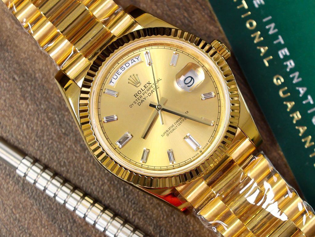 Rolex Day-Date 228238 Gold Wrapped Best Replica Watch GM Factory 40mm