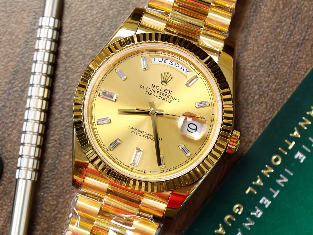 Rolex Day-Date 228238 Gold Wrapped Best Replica Watch GM Factory 40mm