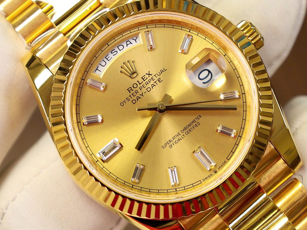 Rolex Day-Date 228238 Gold Wrapped Best Replica Watch GM Factory 40mm
