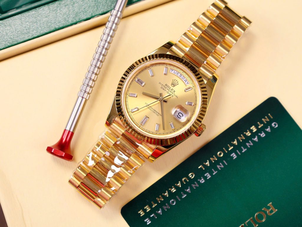 Rolex Day-Date 228238 Gold Wrapped Best Replica Watch GM Factory 40mm