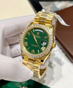 Rolex Day-Date 228238 Gold Wrapped Custom Moissanite Baguette Diamonds 40mm (1)