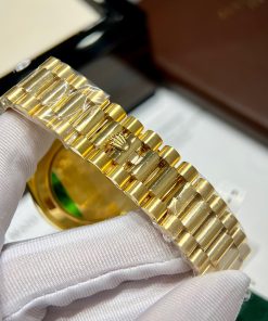 Rolex Day-Date 228238 Gold Wrapped Custom Moissanite Baguette Diamonds 40mm (9)