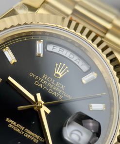 Rolex Day-Date 228238 Replica Watches Black Dial GM Factory (1)