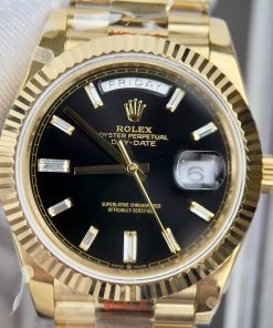 Rolex Day-Date 228238 Replica Watches Black Dial GM Factory (1)