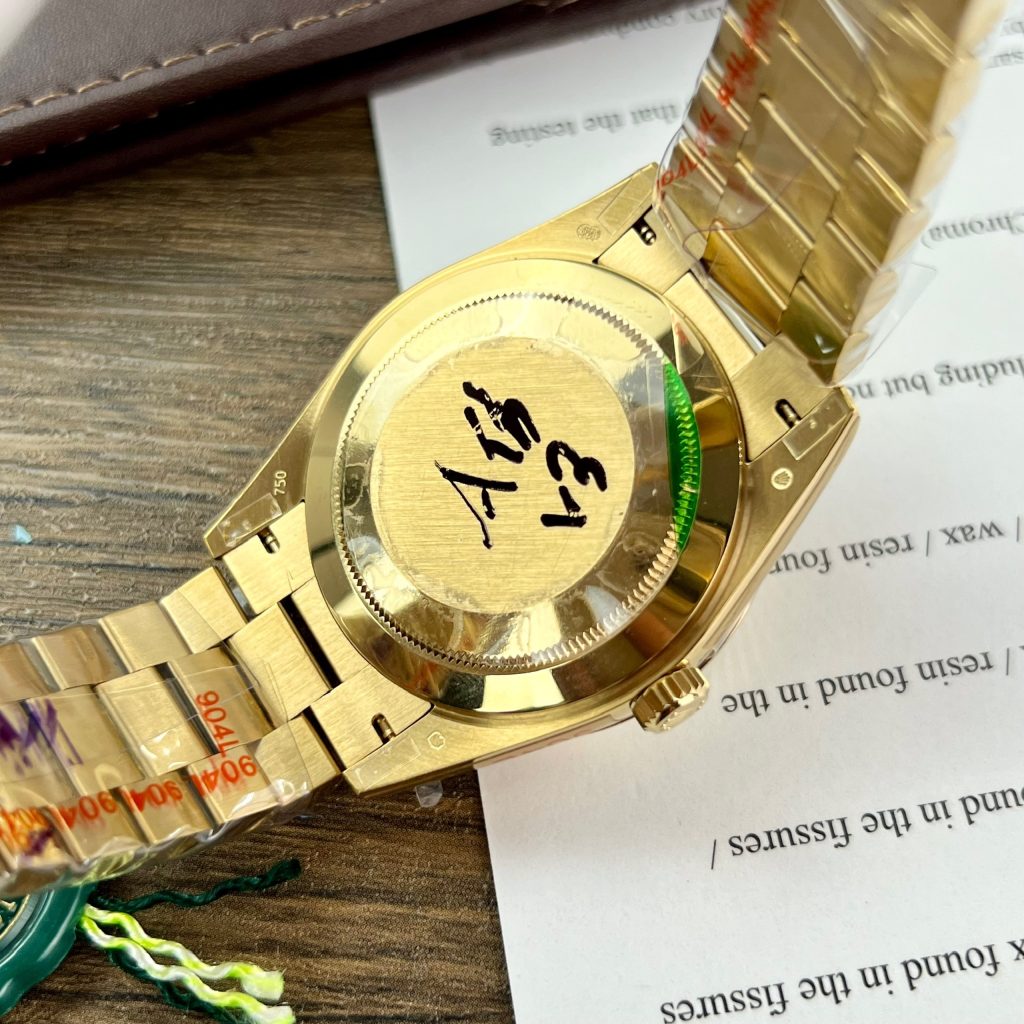 Rolex Day-Date 228238 Replica Watches Yellow Champagne GM Factory (2)