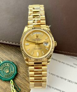 Rolex Day-Date 228238 Replica Watches Yellow Champagne GM Factory (3)