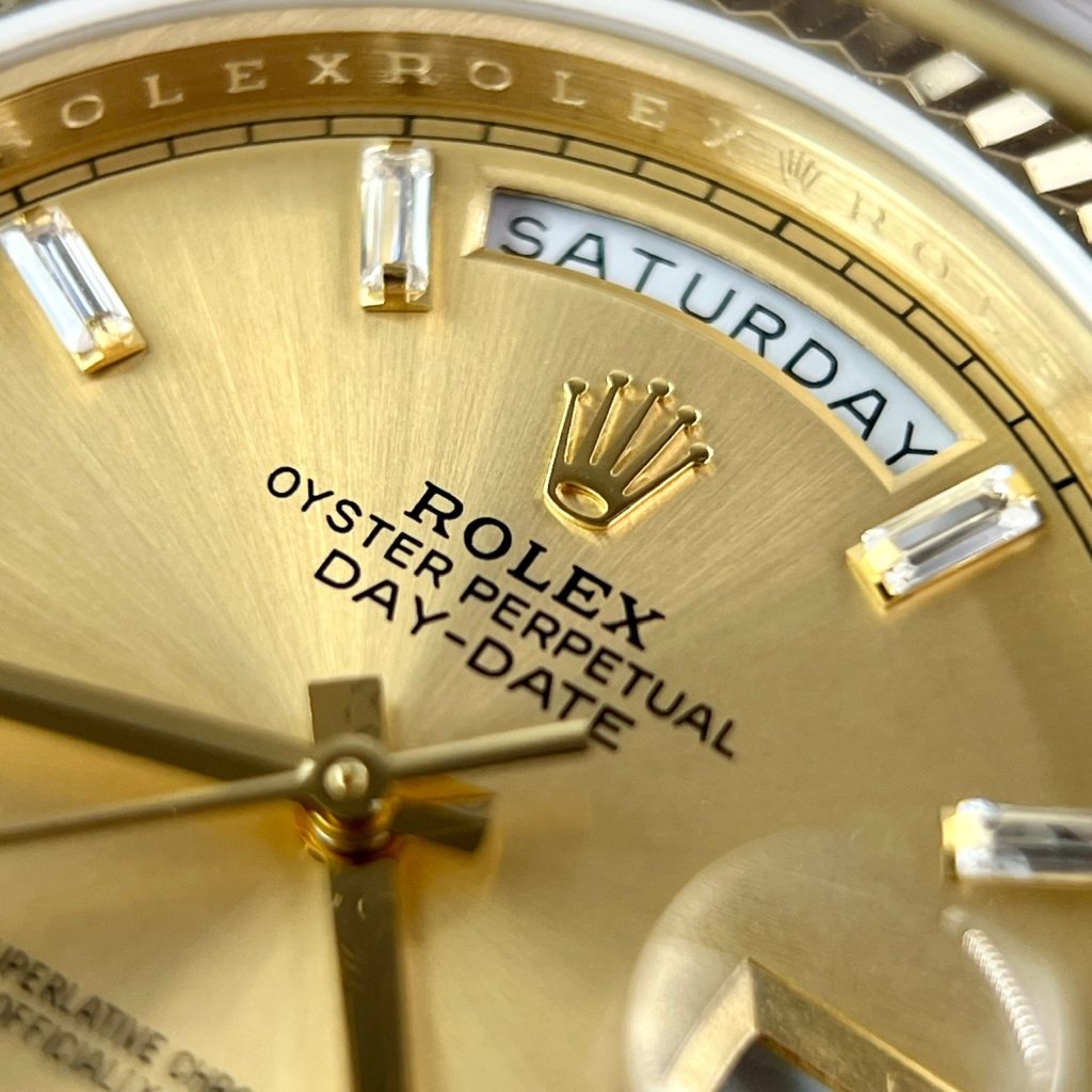 Rolex Day-Date 228238 Replica Watches Yellow Champagne GM Factory (2)