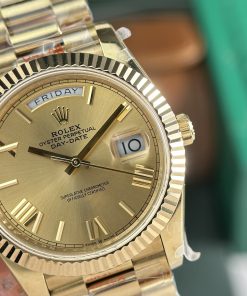Rolex Day-Date 228238 Replica Watches Yellow Champange Dial GM Factory (5)