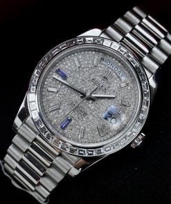 Rolex Day-Date 228396TBR Customs Platinum & Natural Diamonds 40mm (2)