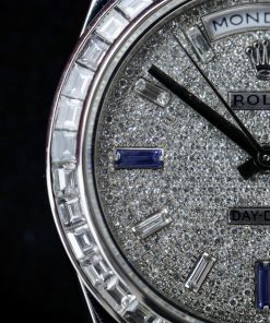 Rolex Day-Date 228396TBR Customs Platinum & Natural Diamonds 40mm (2)