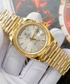 Rolex Day-Date Best Replica Watch Custom Gold Wrapped 175 Grams GM Factory 40mm (1)