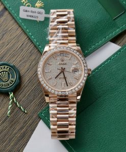 Rolex Day-Date Customs Moissanite Diamonds Dial Gold Wrapped 40mm