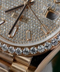 Rolex Day-Date Customs Moissanite Diamonds Dial Gold Wrapped 40mm