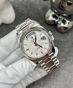 Rolex Day-Date Customs Platinum Meteorite Dial Replica Watch 40mm (1)