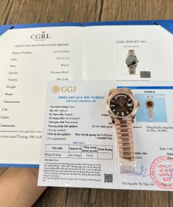 Rolex Day-Date Gold Wrapped Chocolate Daimond-Set Dial 176 Grams GMF 40mm (6)