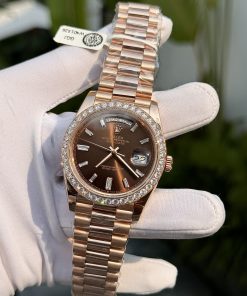 Rolex Day-Date Gold Wrapped Custom Moissanite Diamonds 176 Grams 40mm (4)