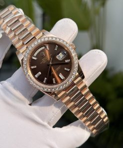 Rolex Day-Date Gold Wrapped Custom Moissanite Diamonds 176 Grams 40mm (4)