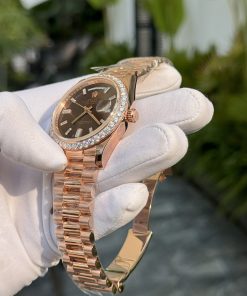 Rolex Day-Date Gold Wrapped Custom Moissanite Diamonds 176 Grams 40mm (4)