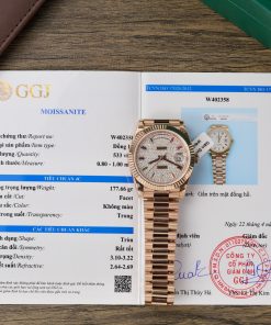 Rolex Day-Date Gold Wrapped Custom Moissanite Diamonds GM V3 (12)