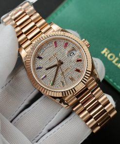 Rolex Day-Date Gold Wrapped Custom Moissanite Diamonds GM V3 (12)