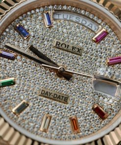 Rolex Day-Date Gold Wrapped Custom Moissanite Diamonds GM V3 (12)