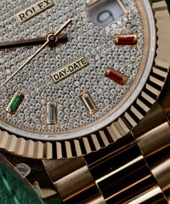 Rolex Day-Date Gold Wrapped Custom Moissanite Diamonds GM V3 (12)