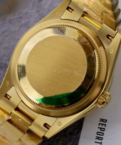 Rolex Day-Date Gold Wrapped Green Dial Best Replica GMF (2)