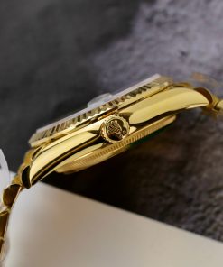 Rolex Day-Date Gold Wrapped Green Dial Best Replica GMF (2)