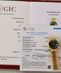 Rolex Day-Date Gold Wrapped Green Dial Best Replica GMF (2)