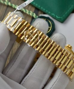Rolex Day-Date Green Ombre Gold Wrapped Best Replica Watch 36mm (1)