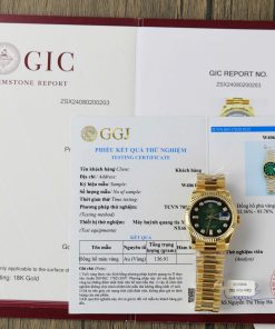 Rolex Day-Date Green Ombre Gold Wrapped Best Replica Watch 36mm (1)
