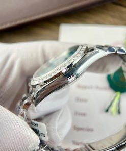 Rolex Day-Date Ice Blue Arabic Dial Custom Moissanite Diamonds Bezel GMF 40mm (2)