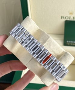 Rolex Day-Date Ice Blue Dial Bezel Diamonds Baguette GM Factory 40mm (2)