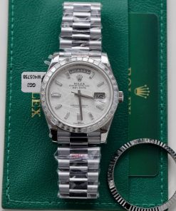 Rolex Day-Date Meteorite Dial Customs Moissanite Diamonds 40mm (10)