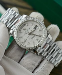 Rolex Day-Date Meteorite Dial Customs Moissanite Diamonds 40mm (10)