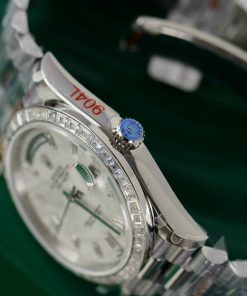 Rolex Day-Date Meteorite Dial Customs Moissanite Diamonds 40mm (10)