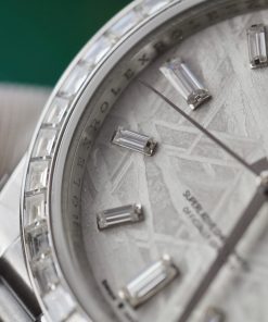 Rolex Day-Date Meteorite Dial Customs Moissanite Diamonds 40mm (10)