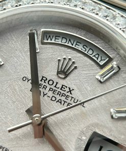 Rolex Day-Date Meteorite Moissanite Diamonds Bezel GM Factory 40mm (2)
