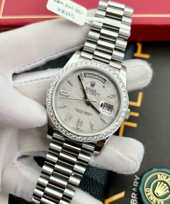 Rolex Day-Date Meteorite Moissanite Diamonds Bezel GM Factory 40mm (2)