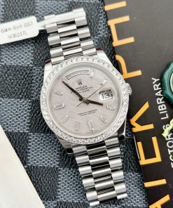 Rolex Day-Date Meteorite Moissanite Diamonds Bezel GM Factory 40mm (9)