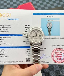 Rolex Day-Date Meteorite Moissanite Diamonds Bezel GM Factory 40mm (9)