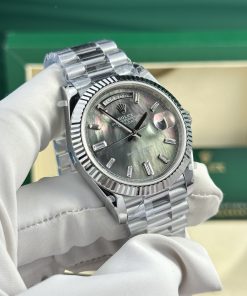 Rolex Day-Date Mother Of Pearl Dial Best Replica Watch QF Factory 36mm (9)