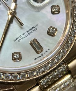 Rolex Day-Date Mother Of Pearl Dial Diamonds Replica Watches 40mm (2)
