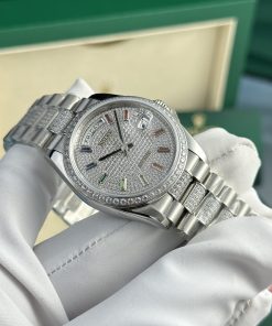 Rolex Day-Date Rainbow Dial Best Replica Watch TW Factory 36mm (9)