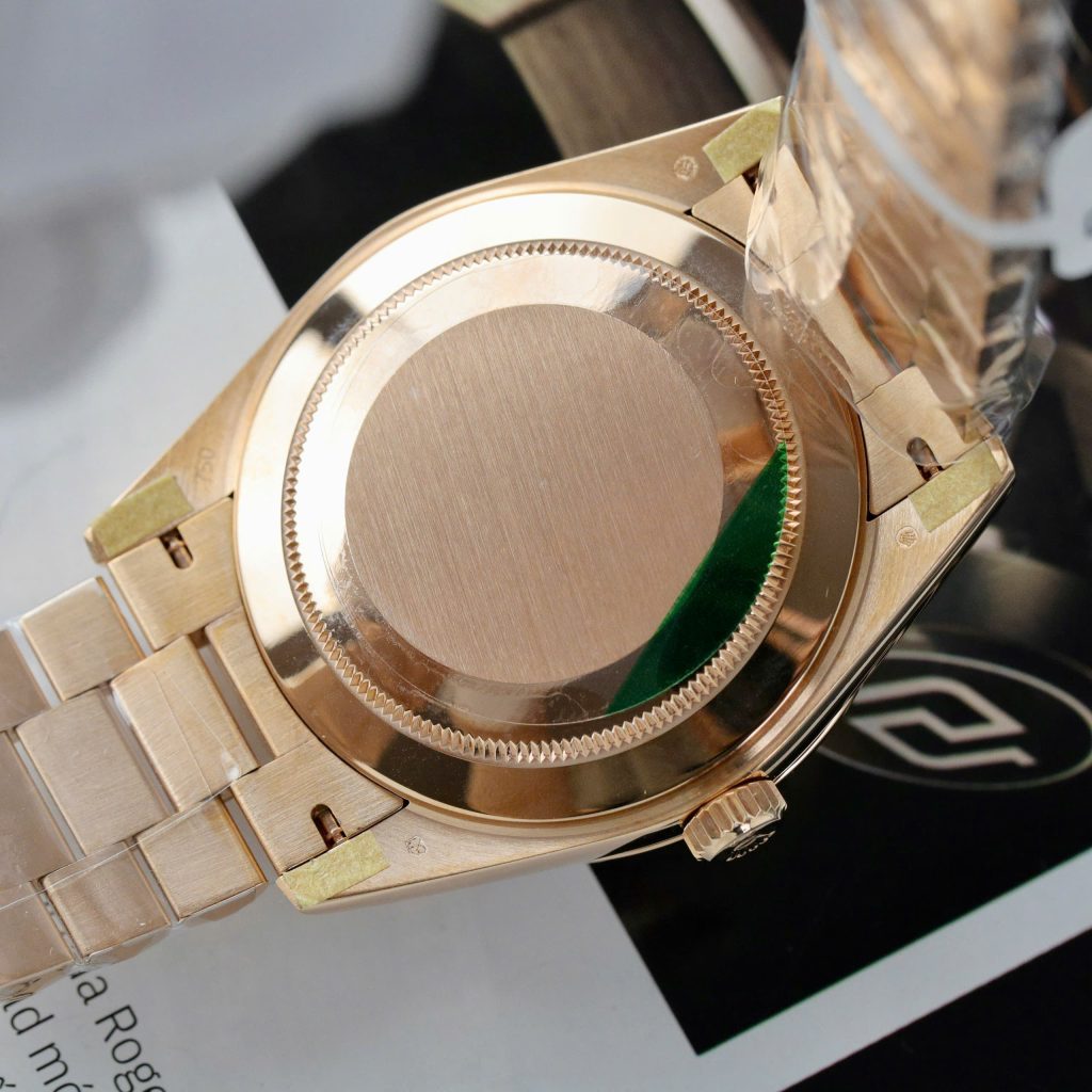 Rolex Day-Date Replica 11 Watch Pink Dial Gold Wrapped GM Factory 40mm (2)