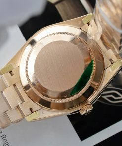 Rolex Day-Date Replica 11 Watch Pink Dial Gold Wrapped GM Factory 40mm (2)