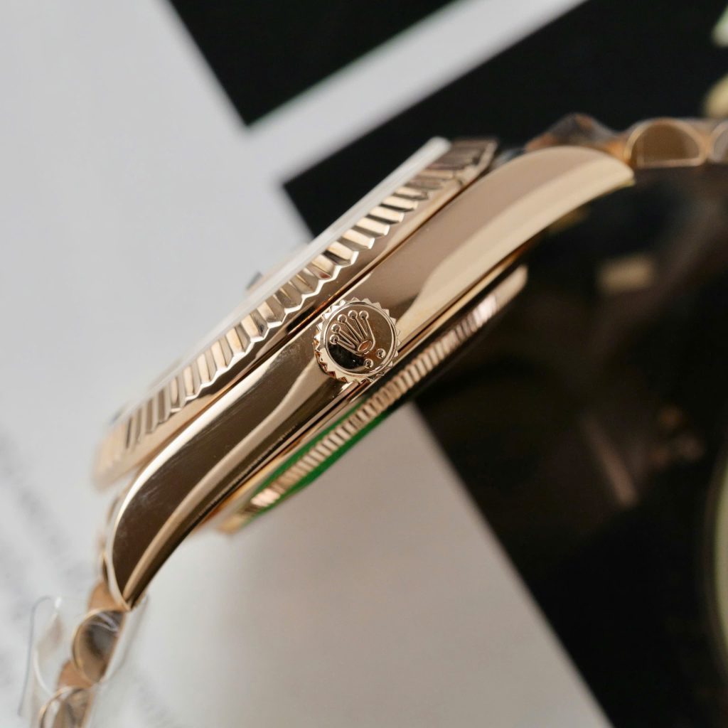 Rolex Day-Date Replica 11 Watch Pink Dial Gold Wrapped GM Factory 40mm (2)